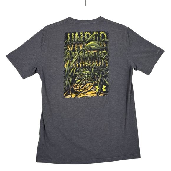 Under Armour Graphic Back T-Shirt Men’s Large Gray UA Logo Performance Tee - Picture 4 of 16